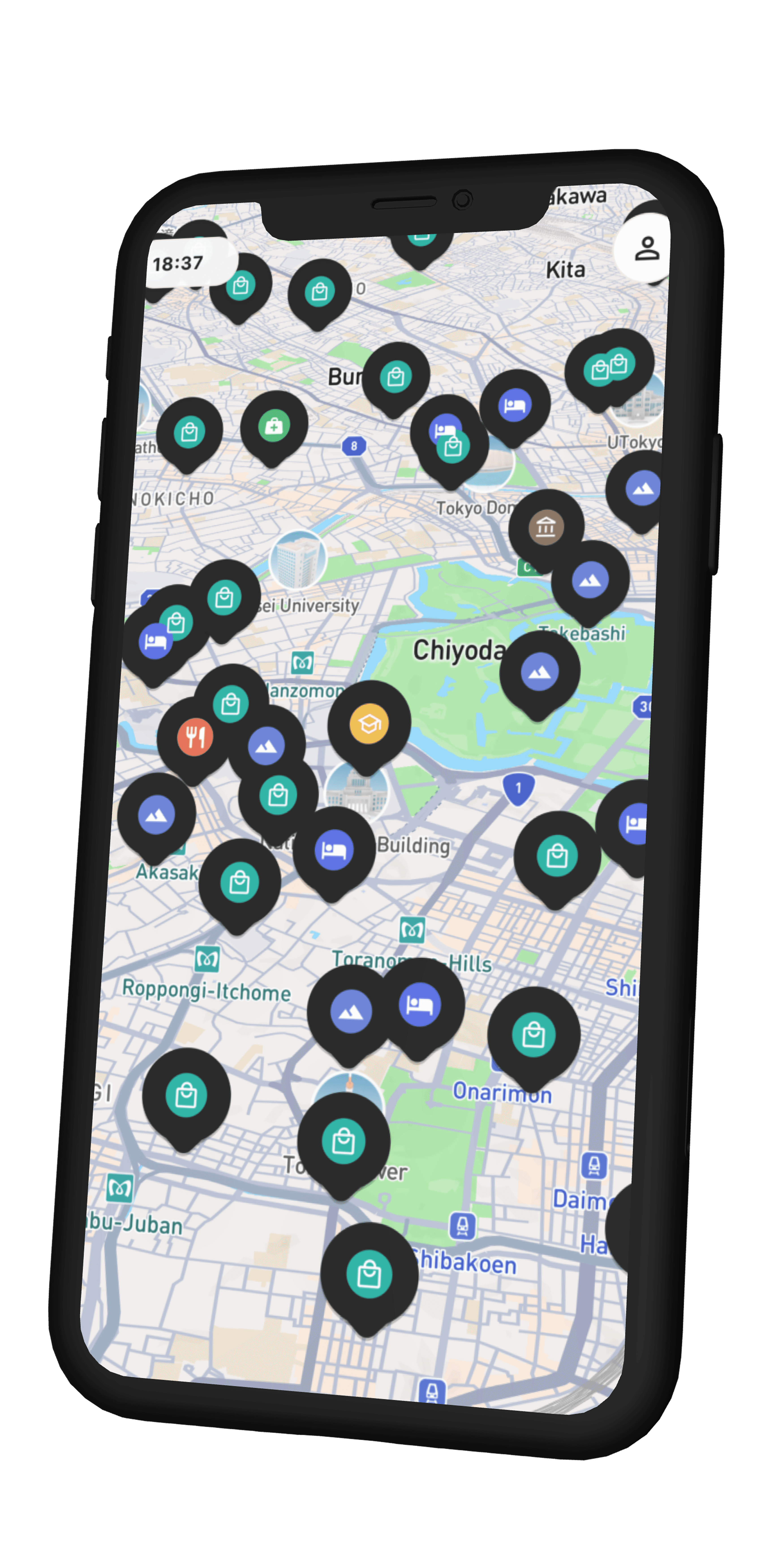 Magellang app mockup on a phone screen